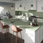 Silestone. Cosentino. Milan Design Week | silestone sunlit days posidonia green colour_kitchen
