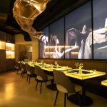 Soon Grill Restaurant. AEV Architectures Diseño de restaurante inspirado en la danza | soon_grill porcelanoa roomdiseno