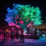Tree of Tenere. Burning Man festival. 2017. Instalaciones artísticas. Studio Drift | studio drift_tree of tenere_burning man festival_2017