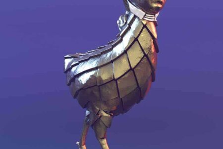 Town Chicken People. Tribe Golden Circle. 3D Modeling. Smack. Colección SOLO | tribe golden circle characters 1_ town chicken people_gold_low