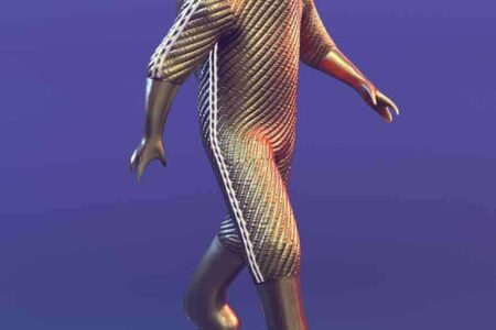 Hazmat Gold. Tribe Golden Circle. 3D Modeling. Smack. Colección SOLO | tribe golden circle characters 7_hazmat gold_low