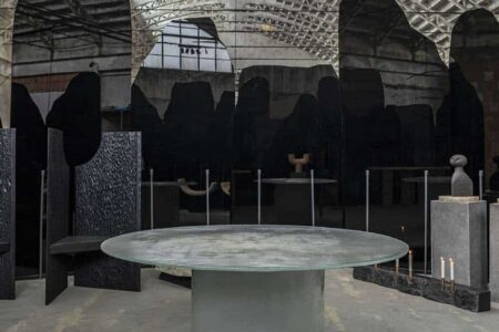 Temenos Installation. Studiopepe. Galerie Philia. Baranzate Ateliers. Milan Design Week 2022. Fuorisalone | temenos_installation view_galerie philia_photo credit maison mouton noir_courtesy of galerie philia 12