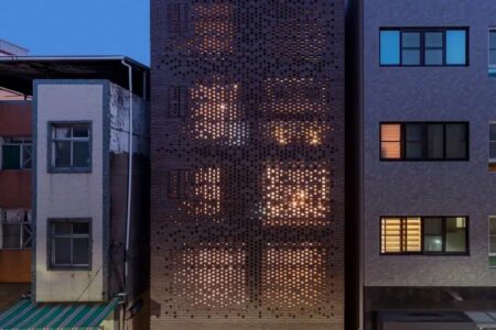 Celosía de ladrillo, Kaohsiung, Paperfarm | veil house