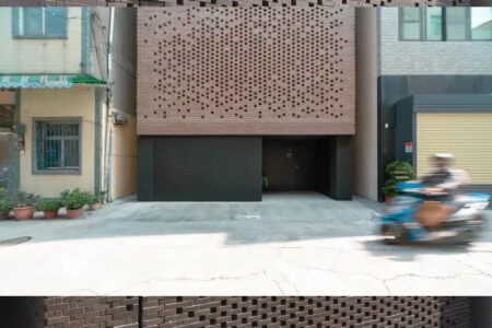 Celosía de ladrillo, Kaohsiung, Paperfarm | veil house1