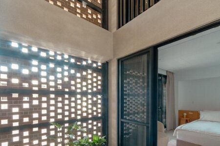 Celosía de ladrillo, Kaohsiung, Paperfarm | veil house15