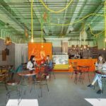 Boutique de Café. Minimalismo colorido. World of Holistic Architecture | world of holistic architecture4