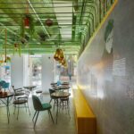 Boutique de Café. Minimalismo colorido. World of Holistic Architecture | world of holistic architecture8