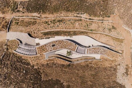 Paisaje mediterráneo. islas griegas. arquitectura del paisaje | xerolithi house roomdiseno10