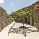 Paisaje mediterráneo. islas griegas. arquitectura del paisaje | xerolithi house roomdiseno13