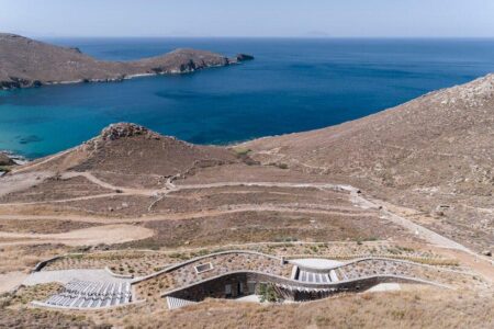 Paisaje mediterráneo. islas griegas. arquitectura del paisaje | xerolithi house roomdiseno8