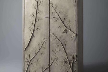 Concrete Poetry. Stefan Bauxmaum. Marion Friedman Gallery. Alcova 2023 | a conrete poetry_marion friedmann gallery cabinet concrete welshriesling designer stefan buxbaum hr cut marion friedmann