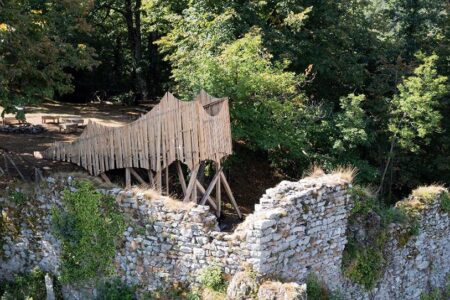mirador de madera. Alpes italianos | archibse roomdiseno