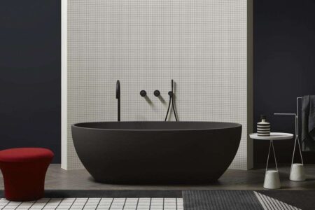 Bañera Reflex Colormo. antoniolupi. ICONNO | baneras de diseno antoniolupi reflex colormood basalto