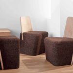 Cut Chair y Cut Stool. Blackcork. Muebles de corcho | blackcorck roomdiseno3
