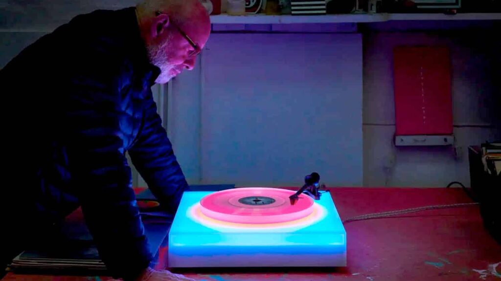 Brian Eno. iluminación led. sonido y luz. Paul Stolper Gallery | brian_eno
