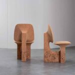 Mobiliario sostenible. Burnt cork. Caucho quemado. Noé Duchaufour-Lawrance. Made in Situ | burnt cork3