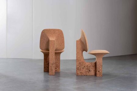 Mobiliario sostenible. Burnt cork. Caucho quemado. Noé Duchaufour-Lawrance. Made in Situ | burnt cork3