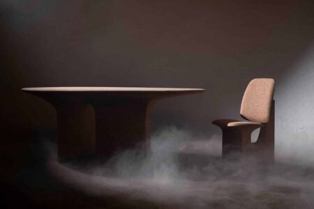 Mobiliario sostenible. Burnt cork. Caucho quemado. Noé Duchaufour-Lawrance. Made in Situ | burnt cork7