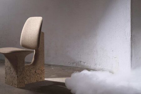 Mobiliario sostenible. Burnt cork. Caucho quemado. Noé Duchaufour-Lawrance. Made in Situ | burnt cork8