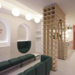 clínica dental. Vitale. Font Arquitectura | zona espera clinica dental infantil