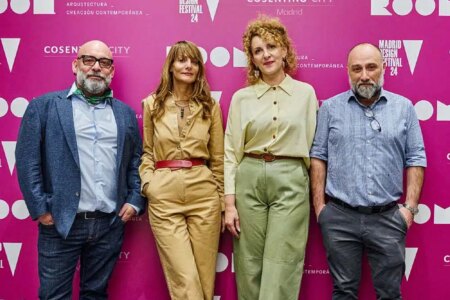 Emerio Arena y Antonio Jesús Luna. Nuwstros directorores con Arianna Lelli Mami y Chiara Di Pinto