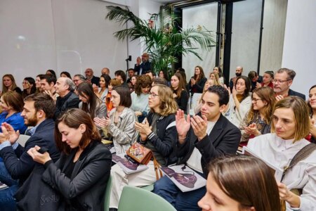 El público asistente a la charla de Studiopepe en Cosentino City Madrid