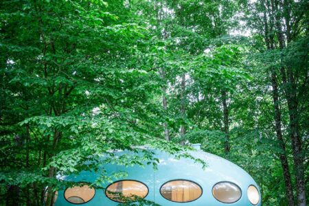 Futuro House. casa OVNI. casa portátil. Craig Barnes | futuro house5 roomdiseno
