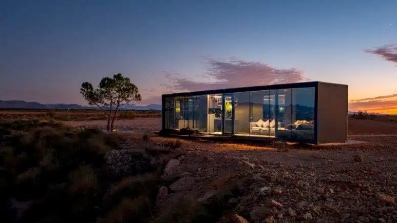 Hotel cápsula. desierto de Gorafe. District Hive. Moho Arquitectos | gorafe
