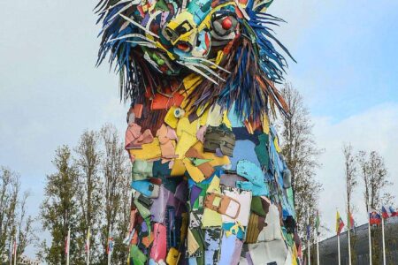 Lince iberico. Bordalo II. Foto: @paconeumann