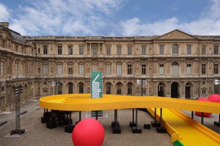 Louis Vuitton. Museo del Louvre. pista de atletismo. Virgil Abloh | louis vuitton5