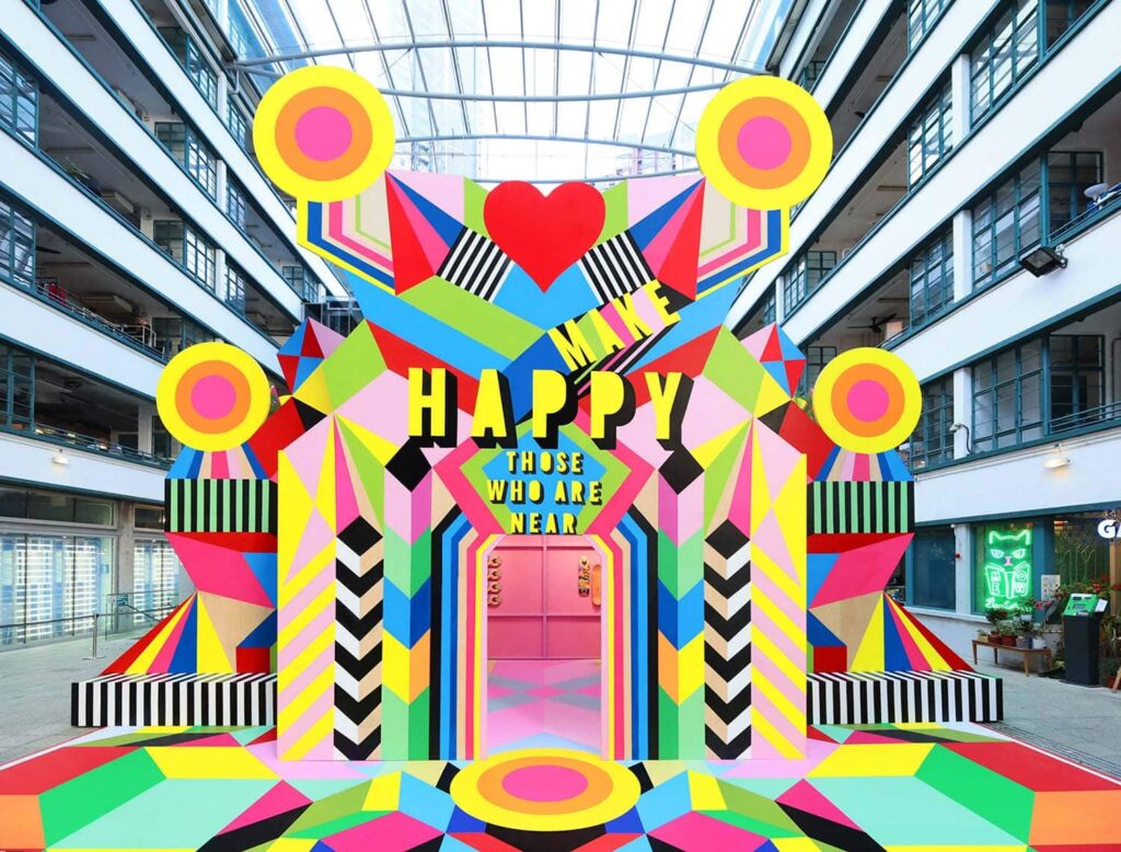 Make Happy. Morag Myerscough. Espacios de color