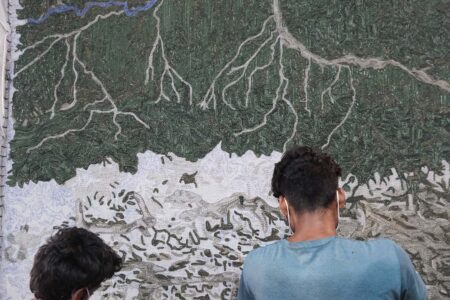 Ganges. Plastic Rivers. Álvaro Catalán de Ocón. GAN Rugs. Alfombras de plástico reciclado | plastic_river alvaro_catalan_de_ocon roomdiseno5