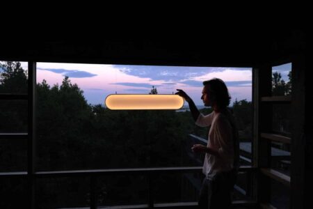 Lámpara de techo. atardecer. placas solares. Sunne | sunne roomdiseno