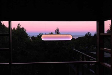 Lámpara de techo. atardecer. placas solares. Sunne | sunne roomdiseno3