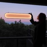 Lámpara de techo. atardecer. placas solares. Sunne | sunne roomdiseno4