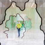 Incomplete infinitude. Vista instalación You and I don't live on the same planet. Taipei Biennial 2020. Daniel Steegmann Mangrané