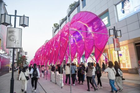 Tricolor Trilogy - Accordion Arcade. People's Architecture Office (PAO)