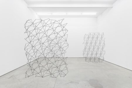 Systemic Grid. Vista instalación Another point in the same line and three points that don´t belong to the same line. Murias Centeno. Lisboa. 2015. Daniel Steegmann Mangrané. Foto: © Bruno Lopes