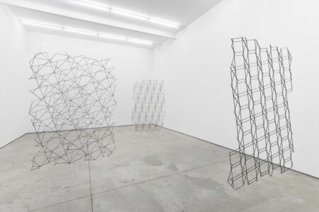 Systemic Grid. Vista instalación Another point in the same line and three points that don´t belong to the same line. Murias Centeno. Lisboa. 2015. Daniel Steegmann Mangrané. Foto: © Bruno Lopes