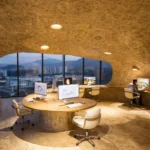 Oficina cueva. Javier Senosiain. Arquitectura orgánica