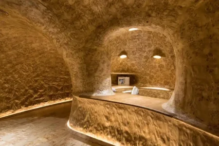 Oficina cueva. Javier Senosiain. Arquitectura orgánica