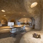 Oficina cueva. Javier Senosiain. Arquitectura orgánica