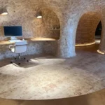 Oficina cueva. Javier Senosiain. Arquitectura orgánica