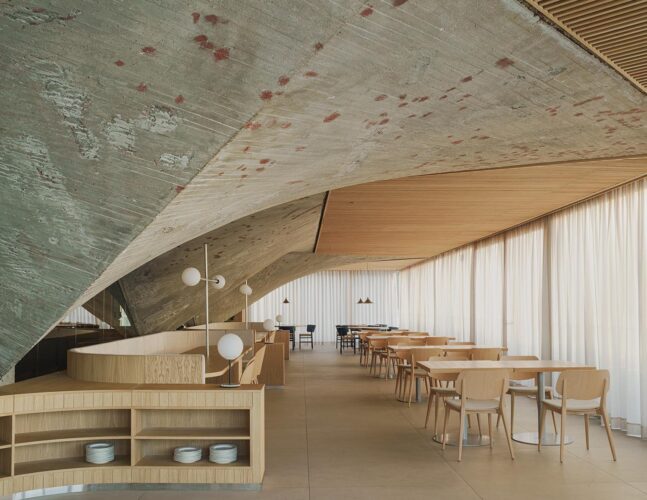 Restaurante Museo Marítimo del Cantábrico. ZOOCO Studio. Seleccionado Premios ROOM. Categoría: Premio Proyecto de Interiorismo