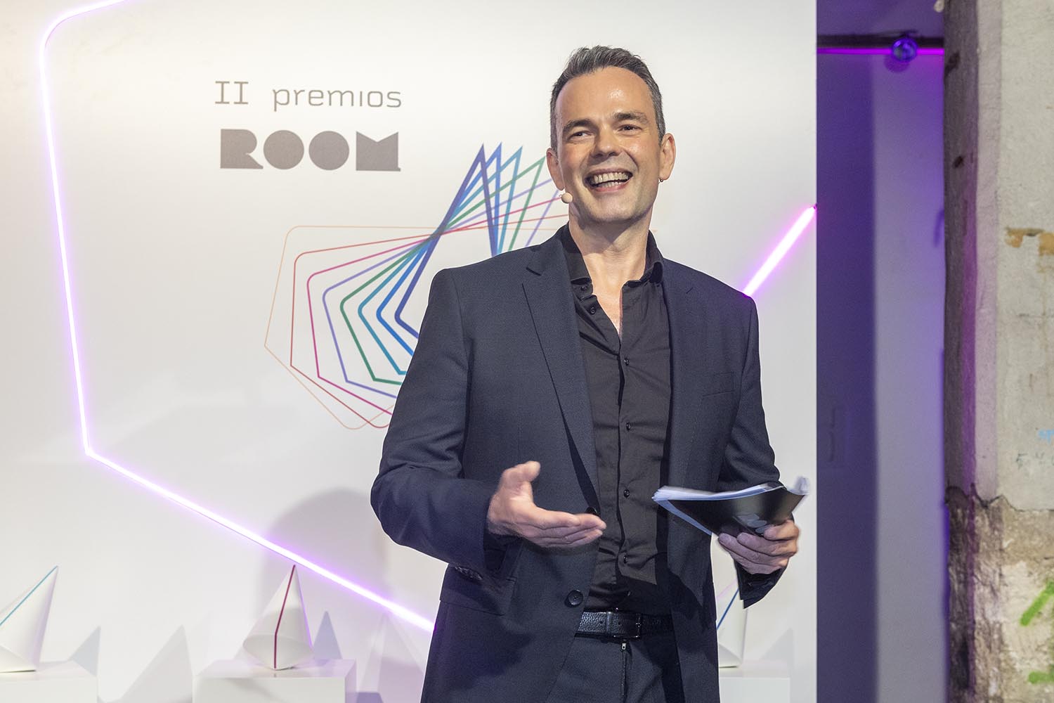Igor Gómez. Presentador de los premios