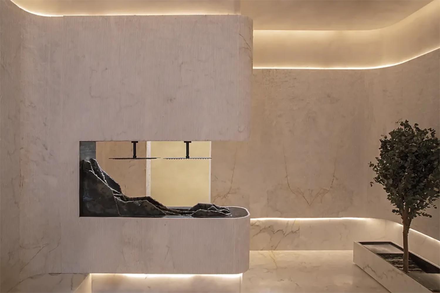 Zona de estar. Pablo Sánchez. Espacio Gómez Grau. Casa Decor 2024