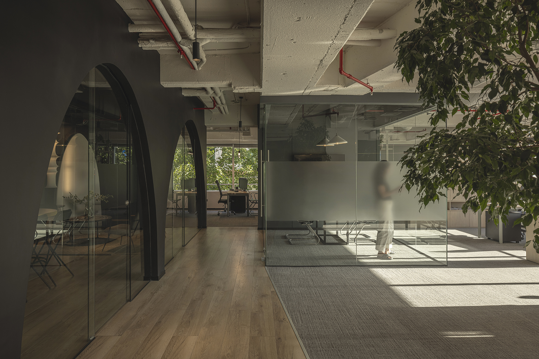 Diseño de oficinas por n.studio estudio de arquitectura interior en Santiago de chile