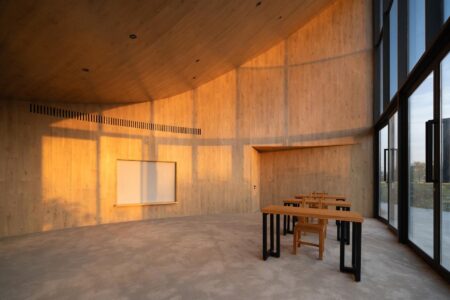 Atelier Xi, biblioteca, campo de crisantemos, yuntai