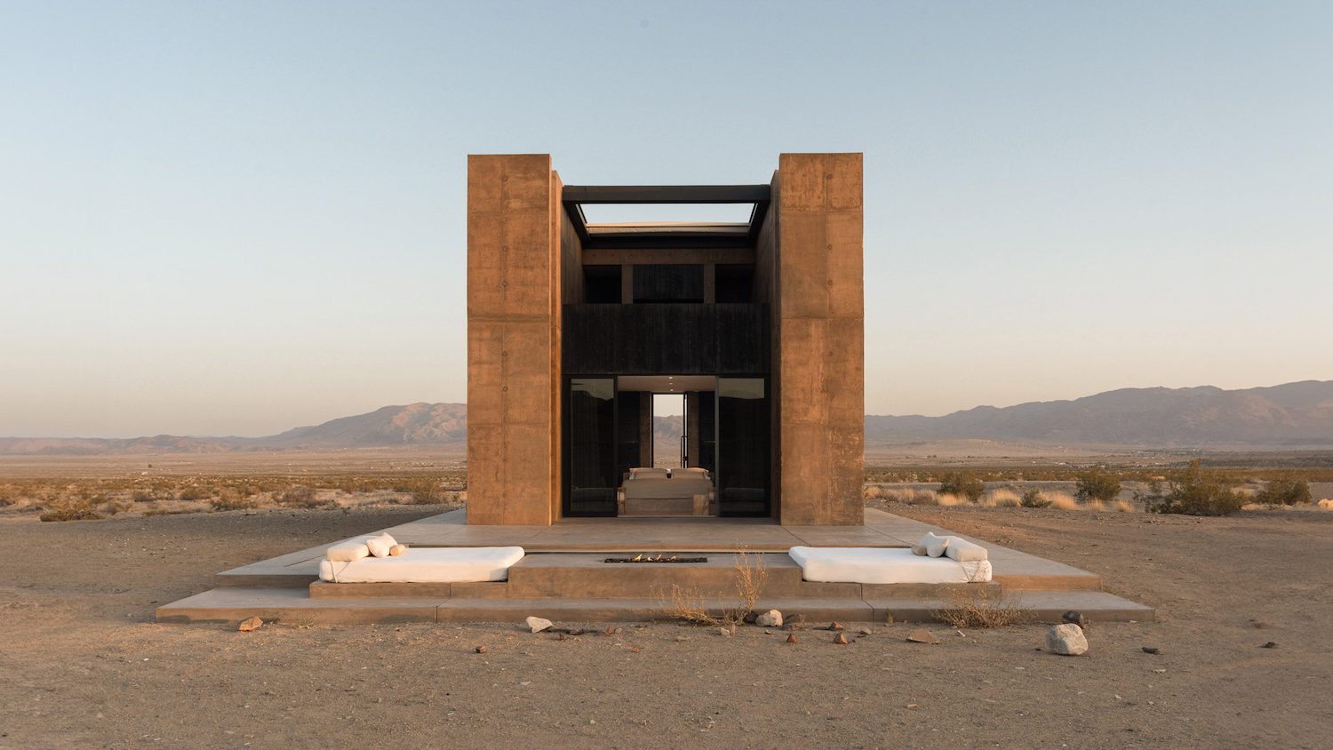 hormigón, Malek Alqadi, oasis, desierto de California