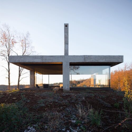 pezo von ellrichshausen, arquitectura de hormigón, pabellón rosa, arquitectura pura, Chile